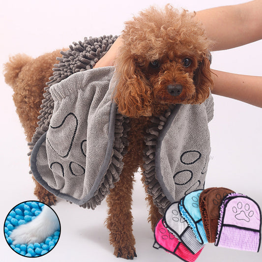 Ultra-Absorbent Pet Bath Towel —   Quick-Dry Microfiber for Dogs & Cats