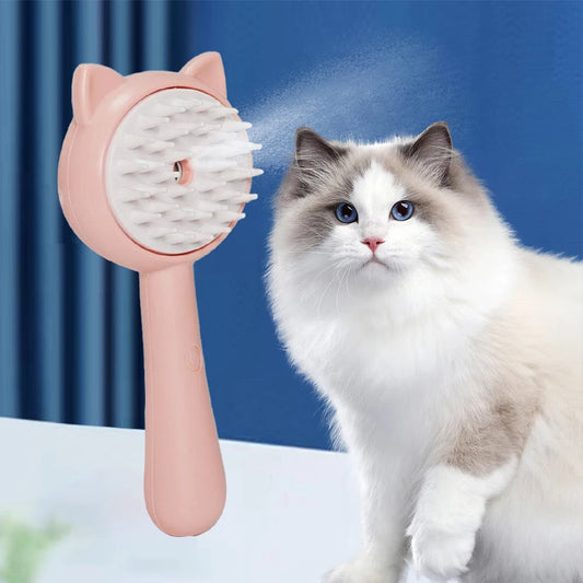 Self-Cleaning Grooming Brush - Mist Function for Dogs and Cats